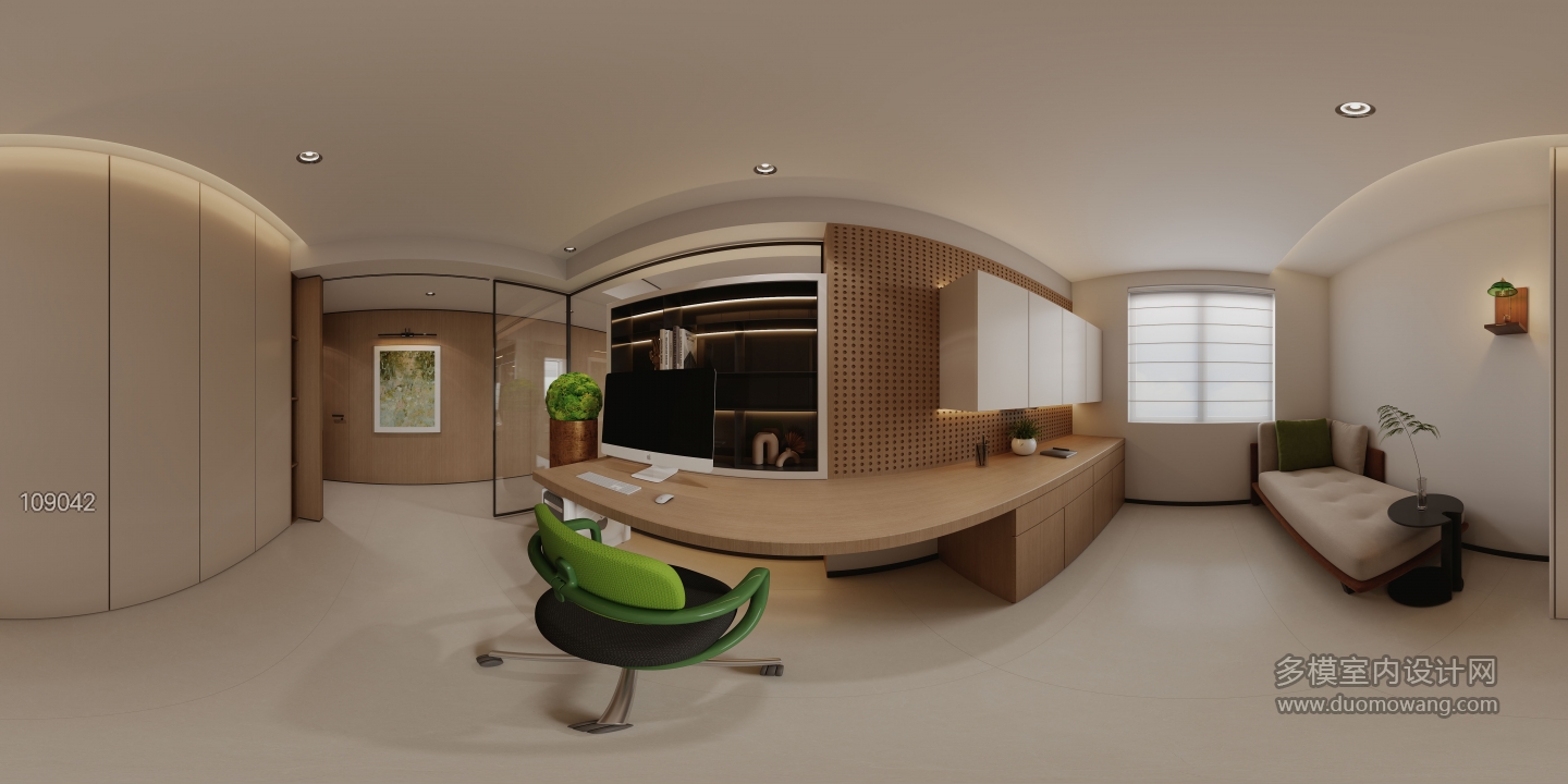 现代2全景_书房全景