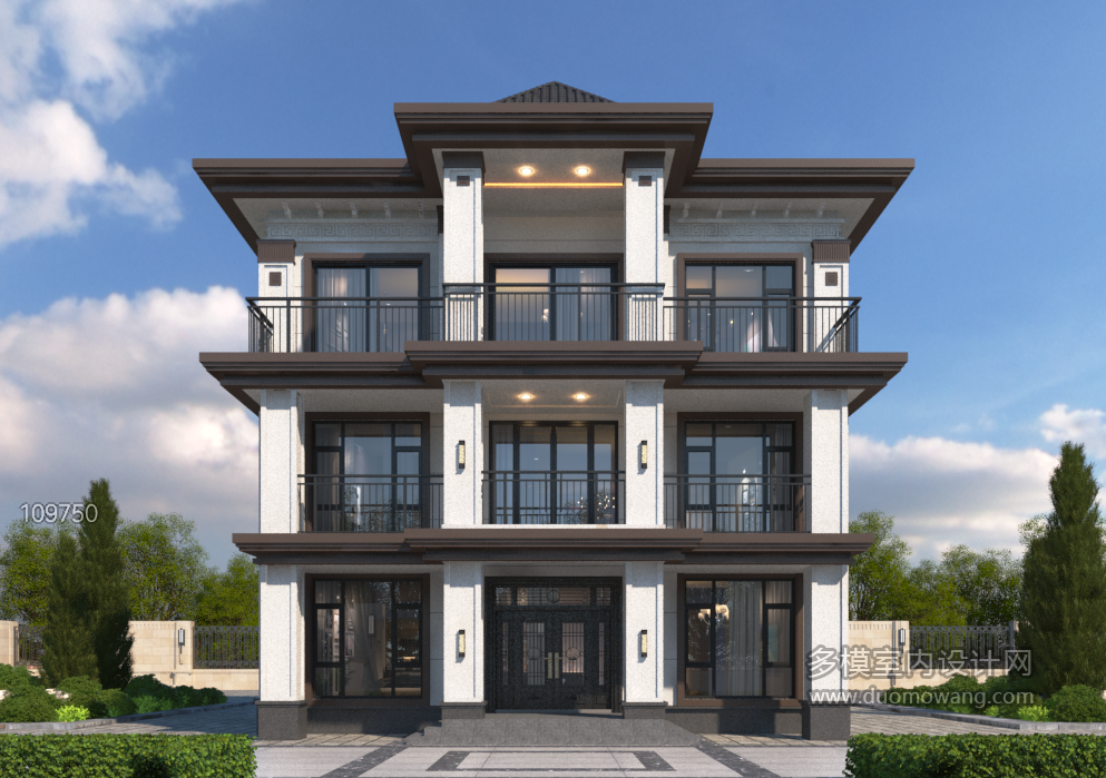 新中式自建房外立面