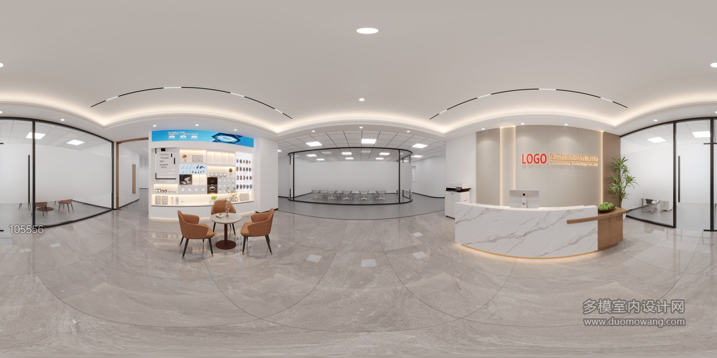 现代前厅全景