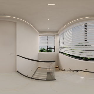 现代 楼梯间全景