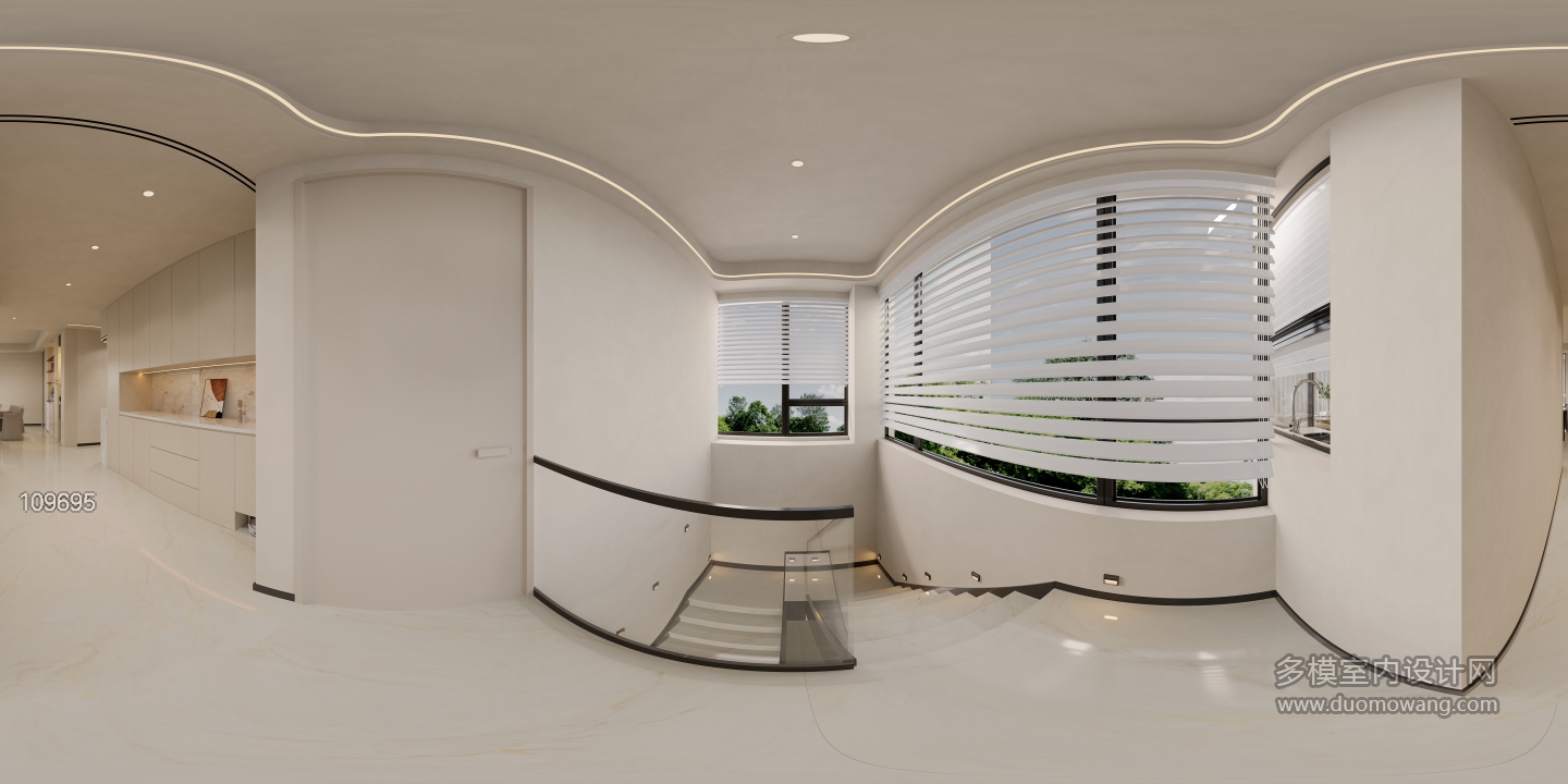 现代 楼梯间全景
