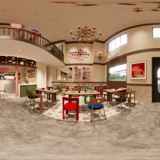 中古风餐厅360