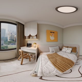 现代 儿童房全景