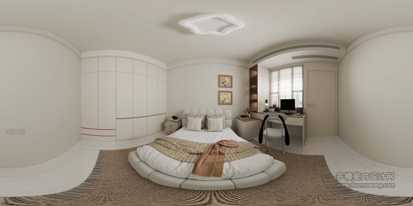 奶油风次卧一