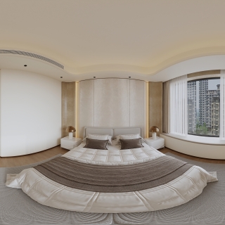 现代 主卧 全景2