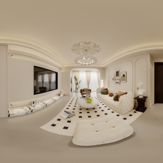 法式客餐厅全景