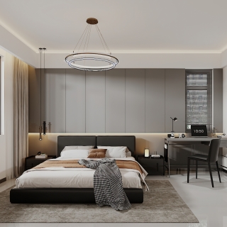 现代主卧静态
