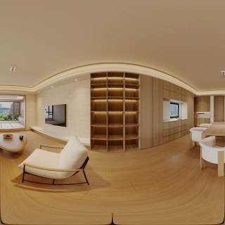 日式现代客厅360