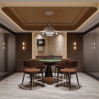 意式 地下室_夹层棋牌室静态