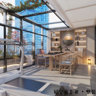 阳光房茶室