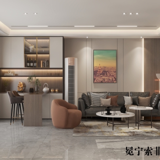 二楼沙发背景