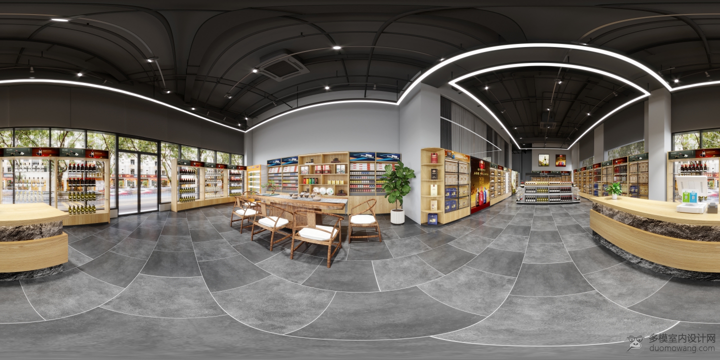 烟酒店全景