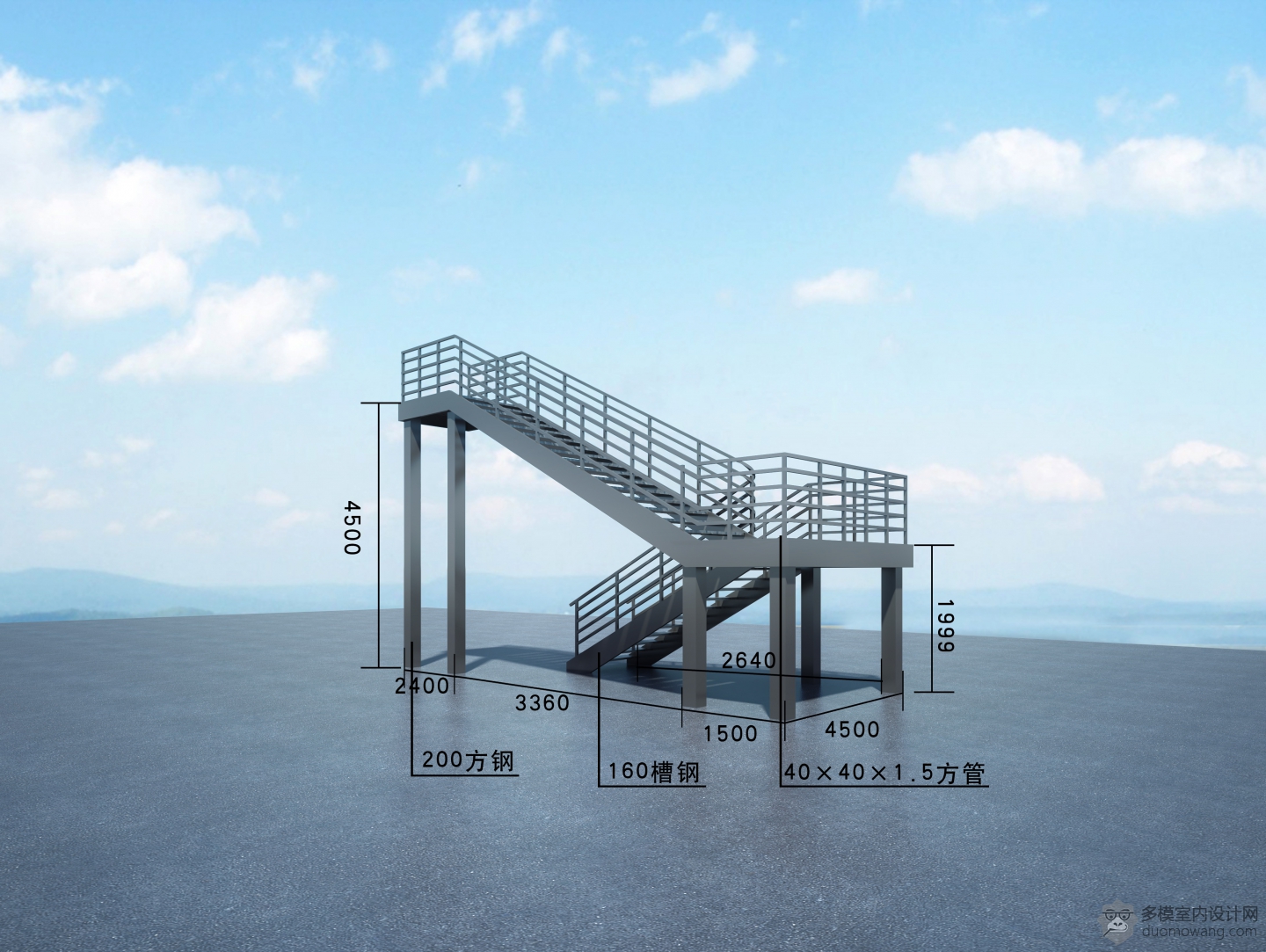 楼梯透视2