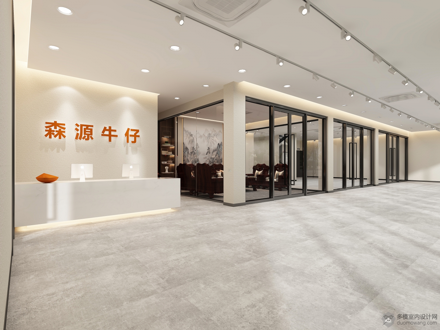 布艺展厅大厅静态