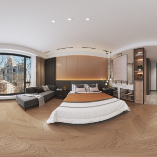 现代大床房360