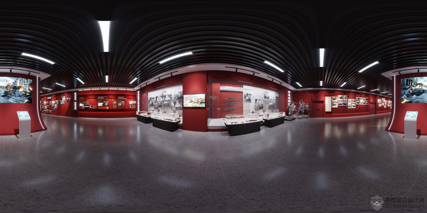 抗战实物展区全景