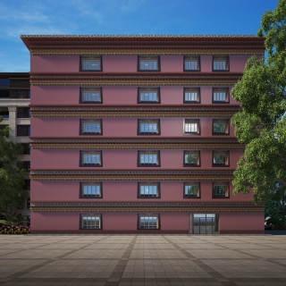 西藏风格透视