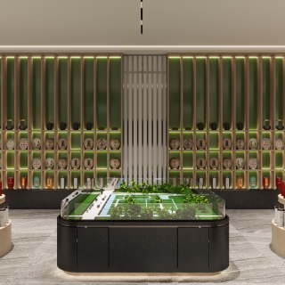 茶叶展示区特写