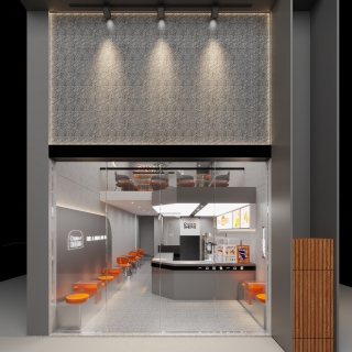 现代奶茶店