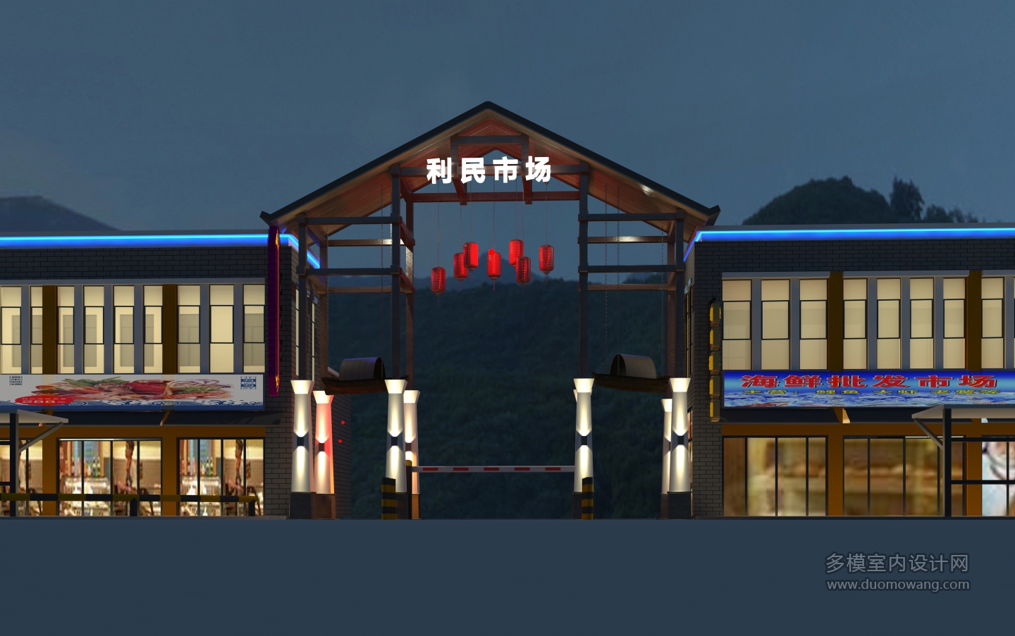 商业街透视