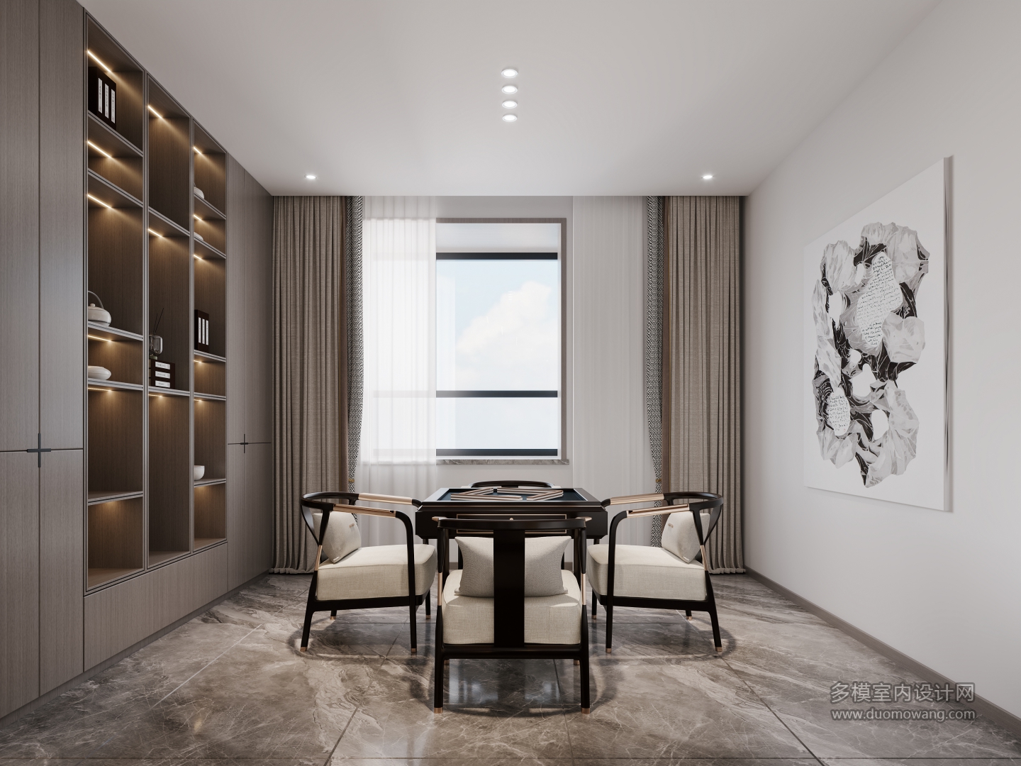 新中式 麻将室 1