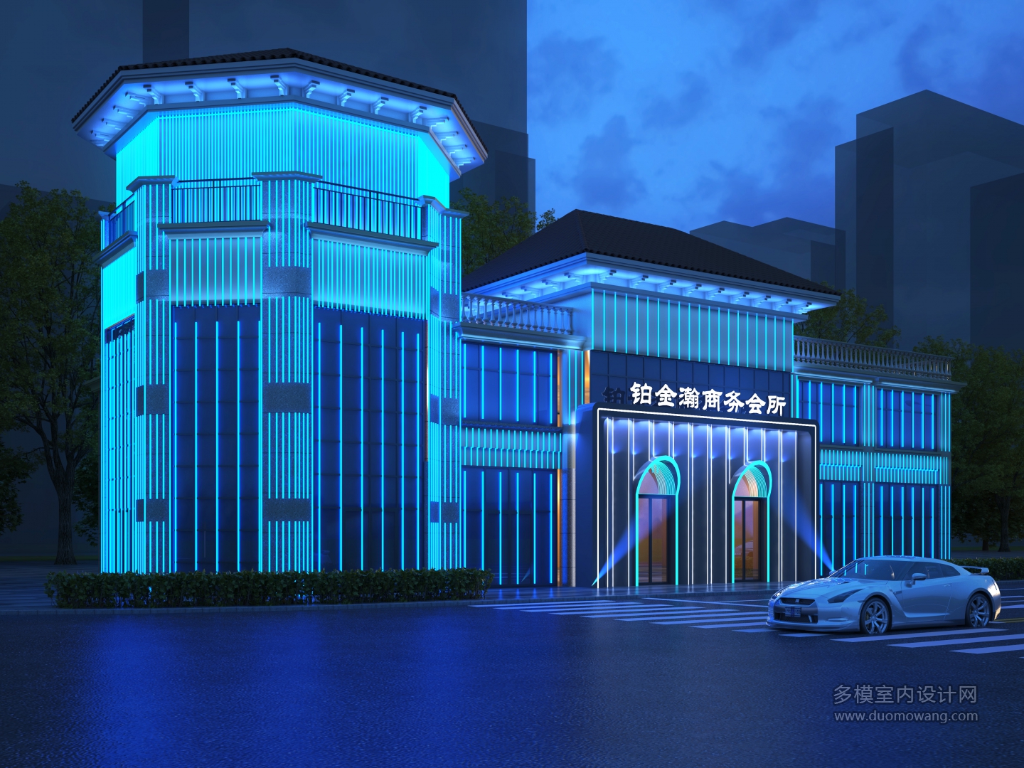 铂金翰商务会所透视1