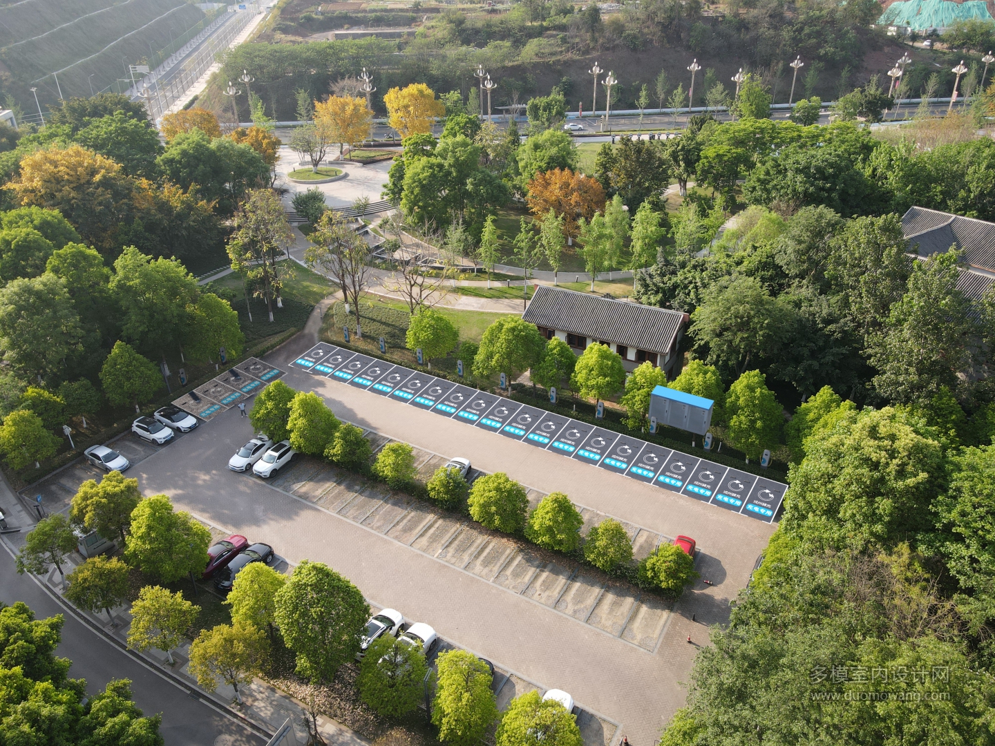 洗马池池工园充电站鸟瞰