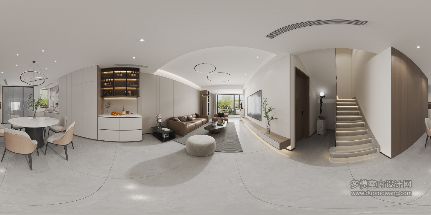 现代 客餐厅大图360