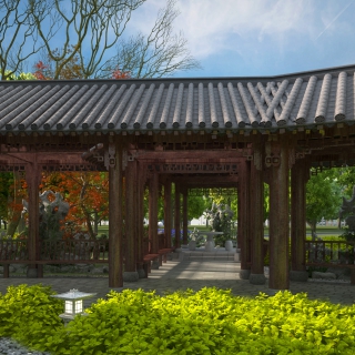 古建花园透视1