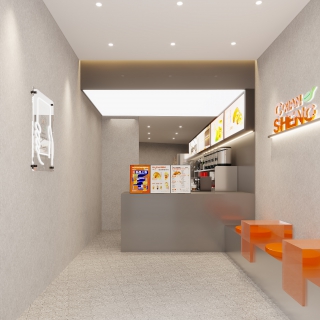 现代奶茶店