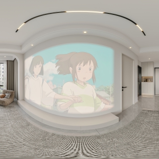 现代客厅全景