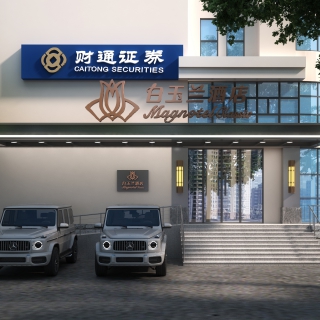白玉兰酒店透视