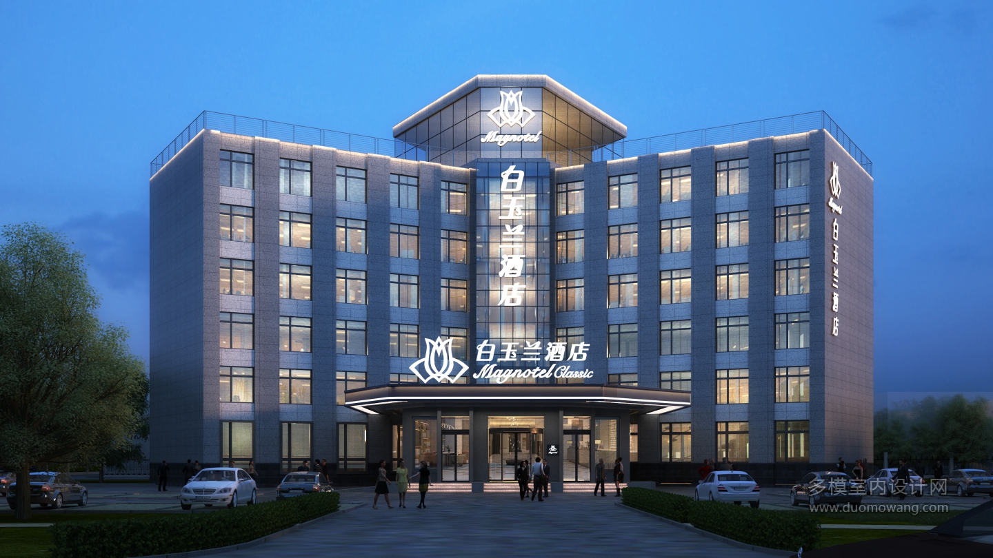白玉兰酒店透视