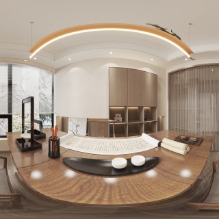 新中式书房360