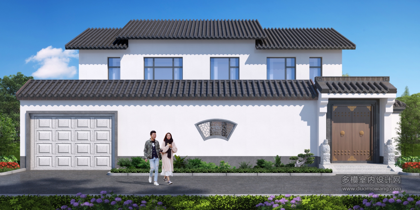 028067-张工徽派院子全景+门头改图 (1)
