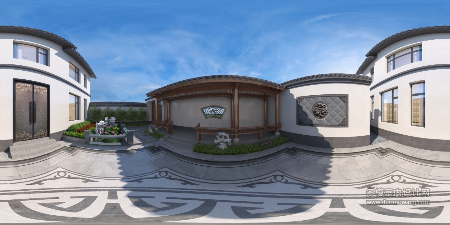 028067-张工徽派院子全景+门头改图 (2)