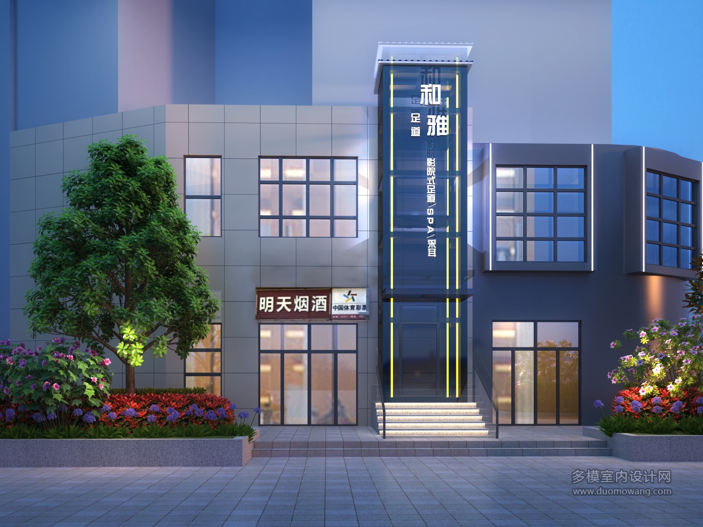 观光电梯透视