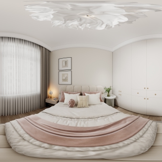 现代女孩房全景
