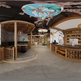 中式餐厅全景1