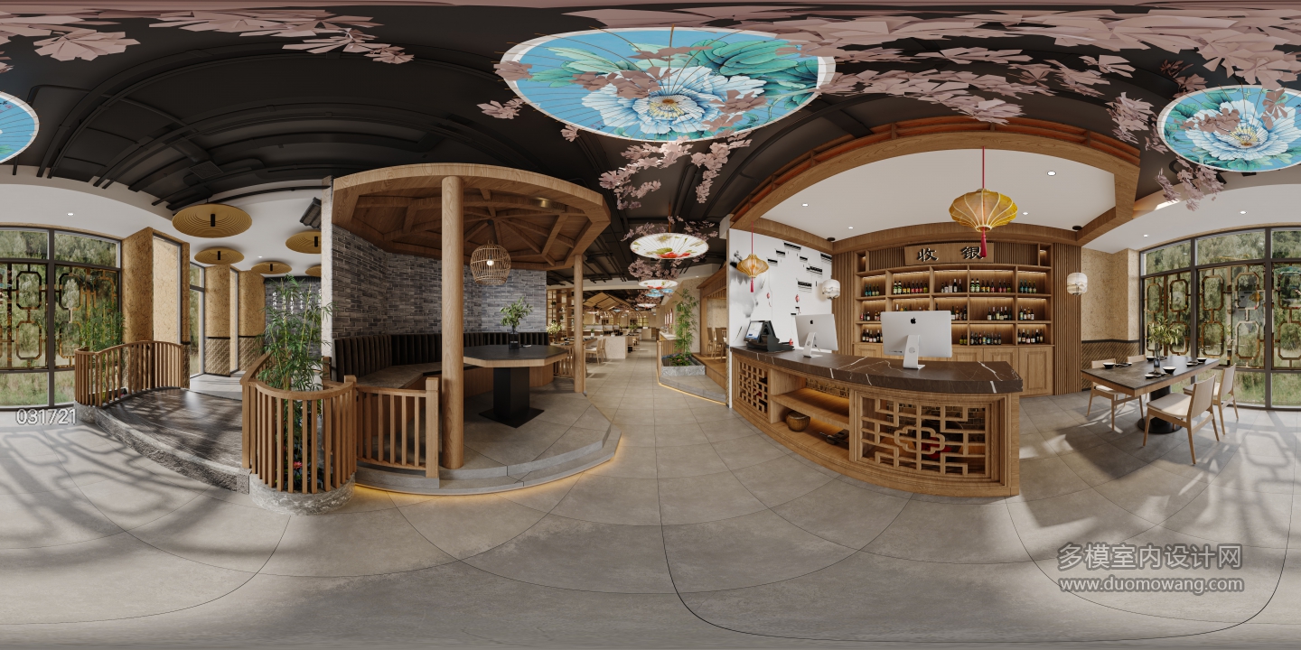 中式餐厅全景1