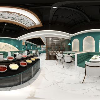 现代火锅店全景1