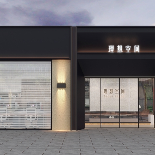 黑 门头