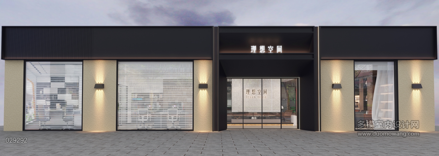 黑 门头