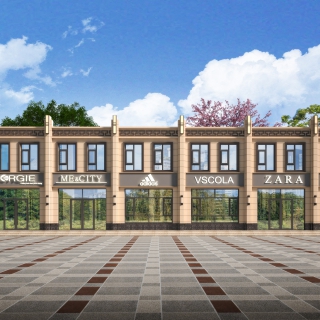 商业建筑透视
