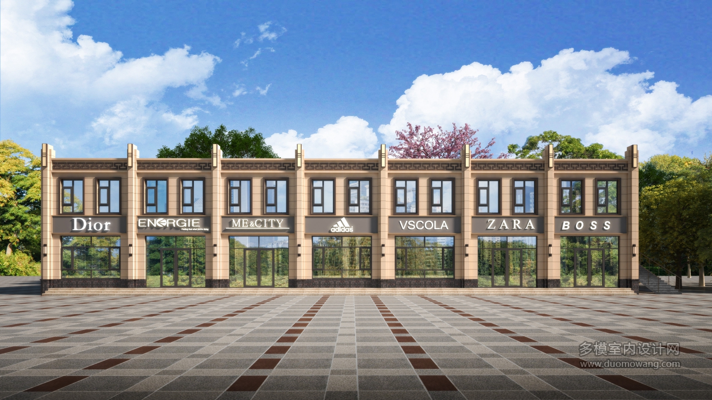 商业建筑透视