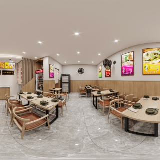 饺子店室内全景 (1)