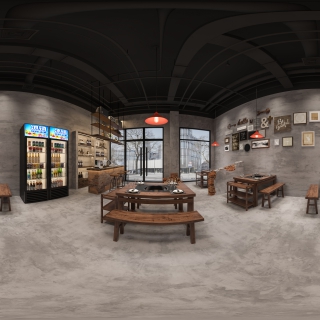 工业风火锅店