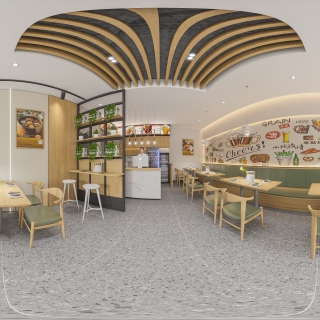 现代餐饮店360