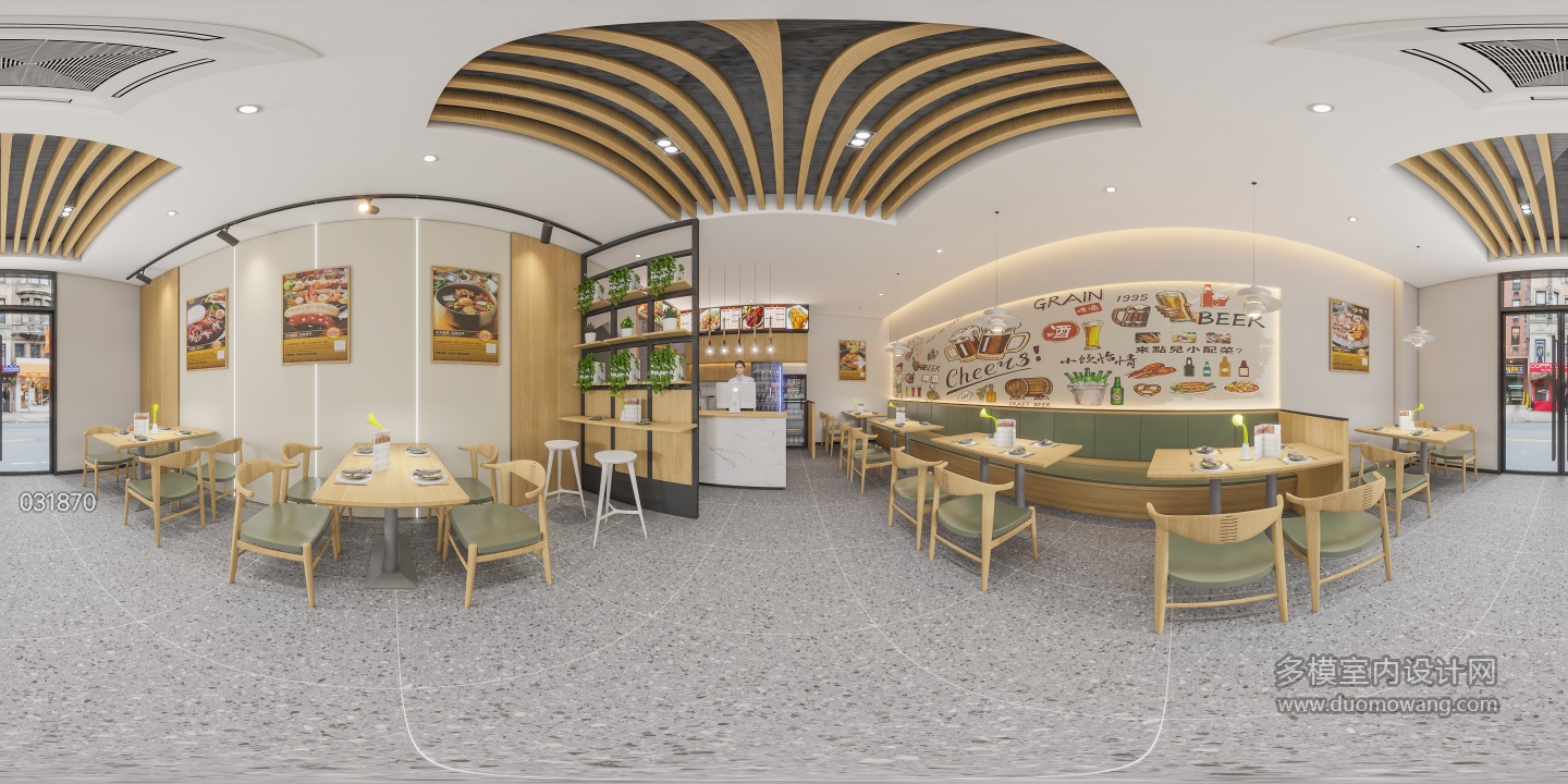 现代餐饮店360