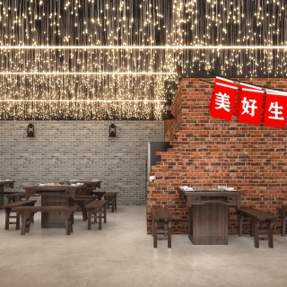 工业风火锅店